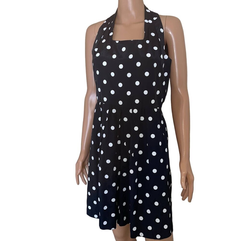 Vintage Petite Sophisticate romper polka dot one piece pockets jumpsuit SZ 4 - Picture 2 of 12
